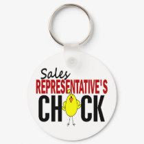 Sales Representative's Chick keychains by professiongifts Sales Representative's Chick keychains