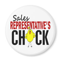 Sales Representative's Chick magnets by professiongifts Sales Representative's Chick magnets
