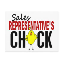 Sales Representative's Chick postcards by professiongifts Sales Representative's Chick postcards