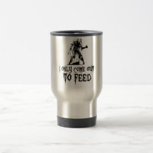 Salgo solamente alimentar al zombi taza de café