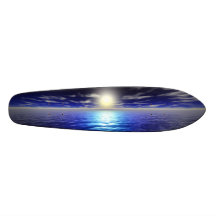 Salida del sol azul - retra tabla de patinar