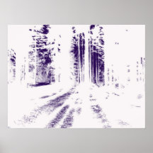 SALIDA DEL SOL EN LAS MADERAS - BLANCO POSTERS