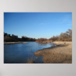 Salinas River Flowing Through Paso Robles, CA Print