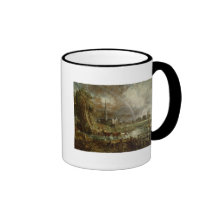 Salisbury Cathedral From the Meadows, 1831 Mugs
