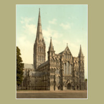 Salisbury Cathedral II, Wiltshire, England postcards