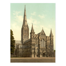Salisbury Cathedral II, Wiltshire, England Postcard