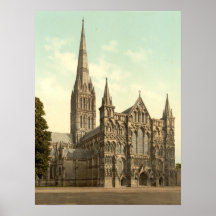 Salisbury Cathedral II, Wiltshire, England Posters
