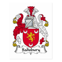 Salisbury Family Crest Postcard