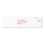 Sallie Classic Style Name Bumper Stickers
