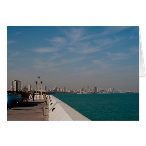 Salmiya, Kuwait city scape view Card