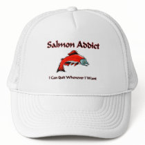 Salmon Addict hats by AnimalShirts Salmon Addict hats