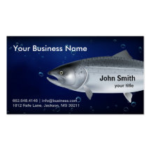 Salmon Fishing Business Card