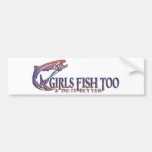 SALMON GIRL BUMPER STICKERS