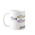 SALMON MAN, COFFEE CUP mugs