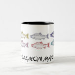 SALMON MAN, COFFEE CUP MUGS