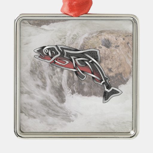 salmon metal ornament zazzle salmon metal ornament zazzle