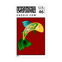 Salmon of Knowledge Postage Stamp