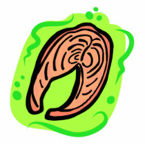 Salmon photo sculptures
