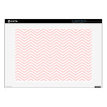 Salmon Pink Chevron Decals For Laptops
