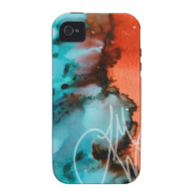 Salmon to Teal iPhone 4/4S Covers