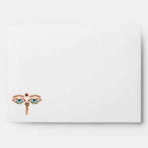 Salmon Yellow Buddha Eyes.png Envelope