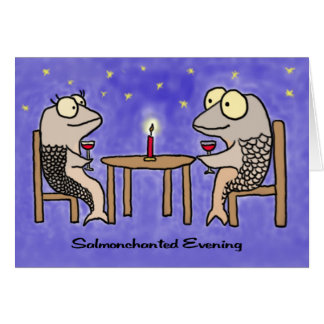 Salmonchanted Evening Greeting Card