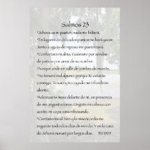 Salmos 23 Cartel Print