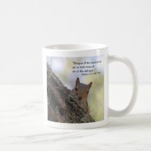 Salmos 27-5 con Ardilla  (Tazon) Mug