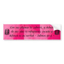 Salmos 91:4 bumper sticker Spanish bumper stickers by lycheerose Salmos 91:4 bumper sticker Spanish bumper stickers
