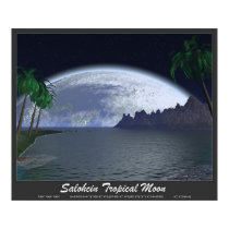 Salohcin Tropical Moon posters