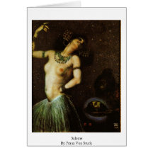 Salome By Franz Von Stuck Greeting Card