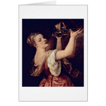Salome With Head Of John The Baptist By Titian Card