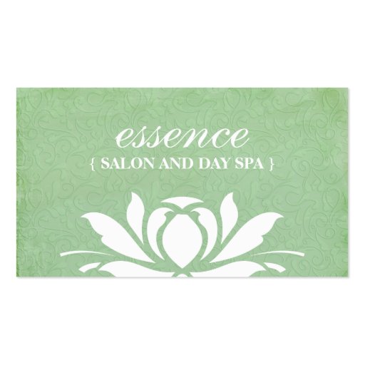 Salon and Day Spa Business Cards (front side)