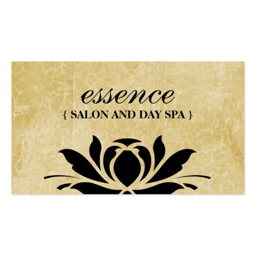 Salon and Day Spa Business Cards (front side)