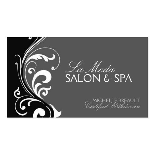 Salon and Spa Business Card (front side)