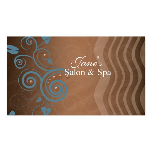 salon and spa business card (back side)