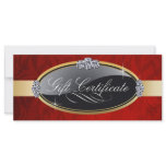 SALON AND SPA GIFT CERTIFICATE RACK CARDS