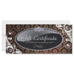 SALON AND SPA GIFT CERTIFICATE RACK CARDS
