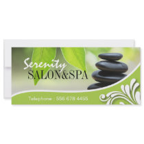 SALON AND SPA  GIFT CERTIFICATE RACK CARD TEMPLATE