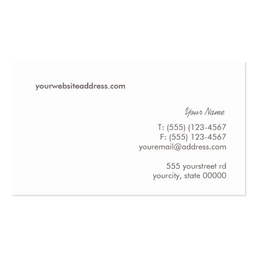 Salon and Spa Pink Linen Look Business Card (back side)
