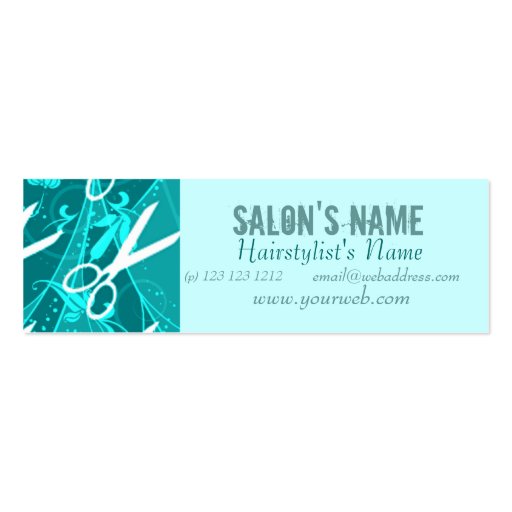 Salon  Beleza Business Card Template (front side)