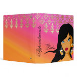 Salon Binder Appointment Book Bindi Woman Pink Org