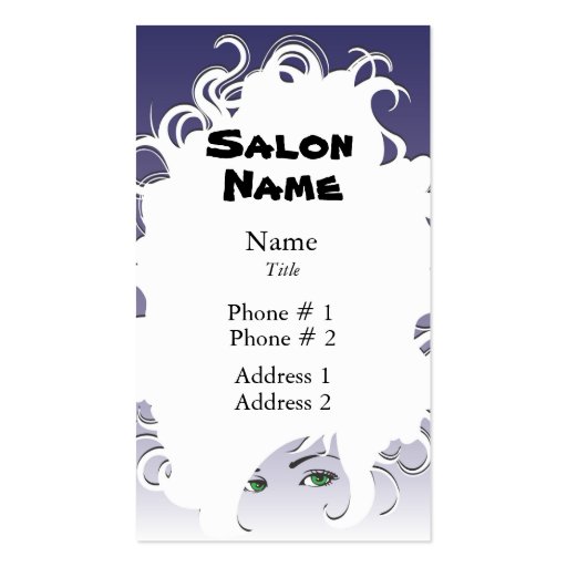 Salon Business Card (front side)