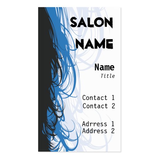 Salon Business Card (front side)