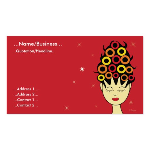 Salon Business card (front side)