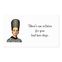 Salon Business Card with Vintage Image