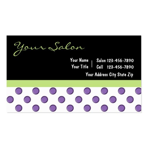 Salon Business Cards