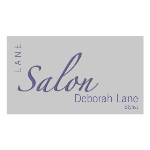 Salon Business Cards (front side)