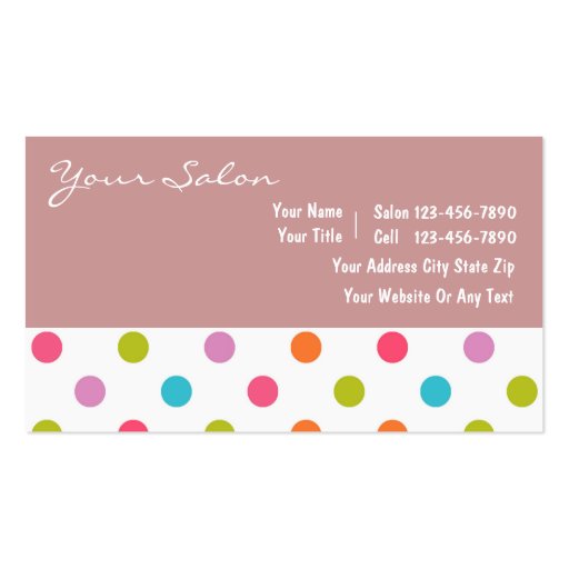 Salon Business Cards New