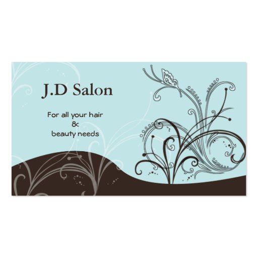 Salon businesscards business cards (front side)